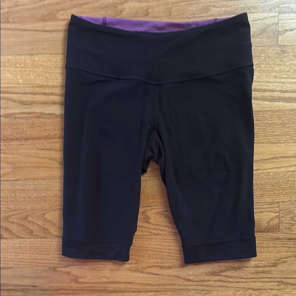 Lululemon 4 Long Length 11" Inseam Black Fitted Women's Groove Shorts